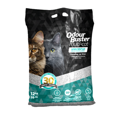 Odour Buster - Multi-Cat Clumping Litter - 12kg