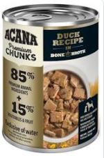 Acana - Wet Dog Food - Premium Chunks - Recipe in Bone Broth - 12.8 Oz/363g