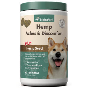 Naturvet Hemp Aches & Discomfort Soft Chews 60 count
