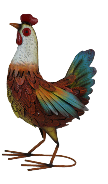 Mixed Colour Metal Chicken