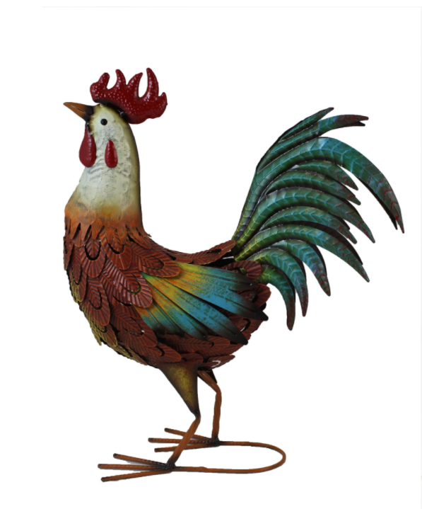 Mixed Colour Metal Chicken