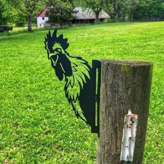 Metal Farm Animal Silhouette Signs