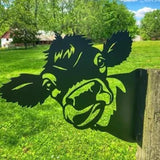 Metal Farm Animal Silhouette Signs