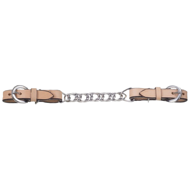 ToughOne - Leather and Chain Curb Strap