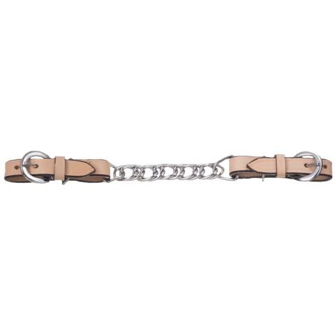 ToughOne - Leather and Chain Curb Strap