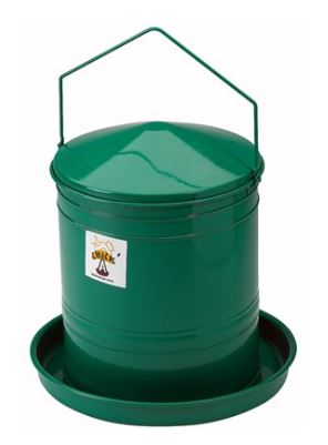CHICK'A - Poultry Feeder Green Enamelled & Accessories