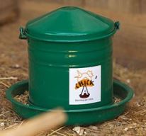 CHICK'A - Poultry Feeder Green Enamelled & Accessories