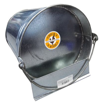 Galvanized Tip Over Bucket Poultry Waterer - 12L (3gallon) - (Special Order)