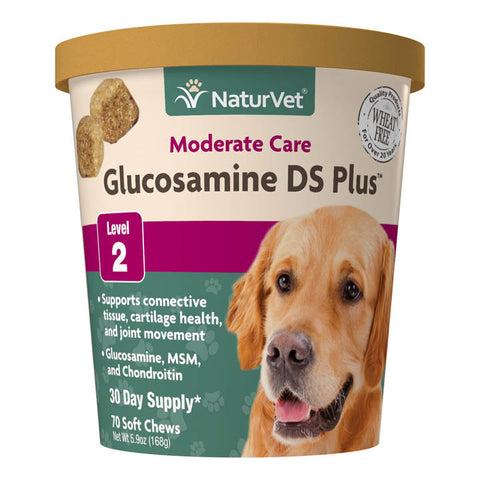 Naturvet Glucosamine DS Plus Level 2 Soft Chews 70 count