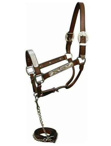 Royal King - Silver Bar Horse Show Halter with Lead
