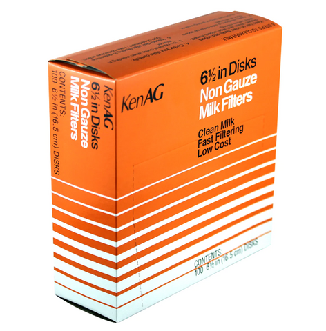 KenAg - Milk Filters - Disk Non-Gauze - 6 1/2" (100/Box)
