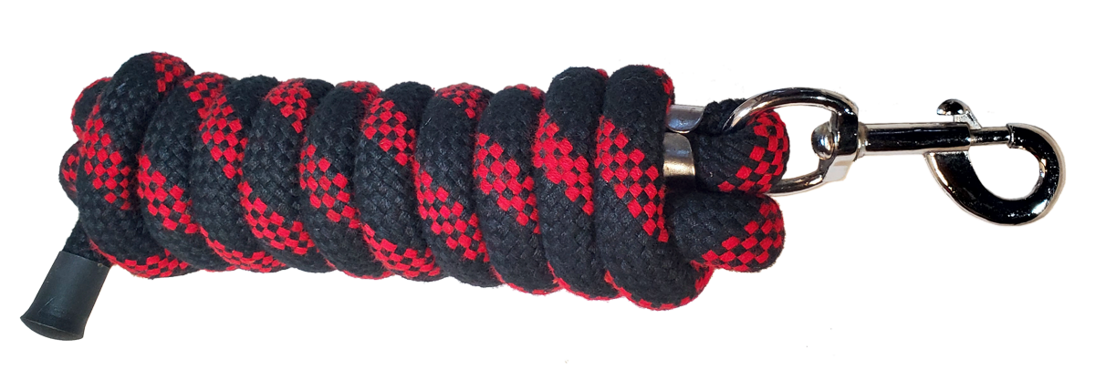 TN - Brushed Cotton Lead Rope w. Big Eye Bolt Snap - Assorted