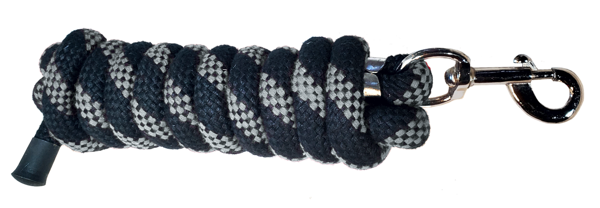 TN - Brushed Cotton Lead Rope w. Big Eye Bolt Snap - Assorted