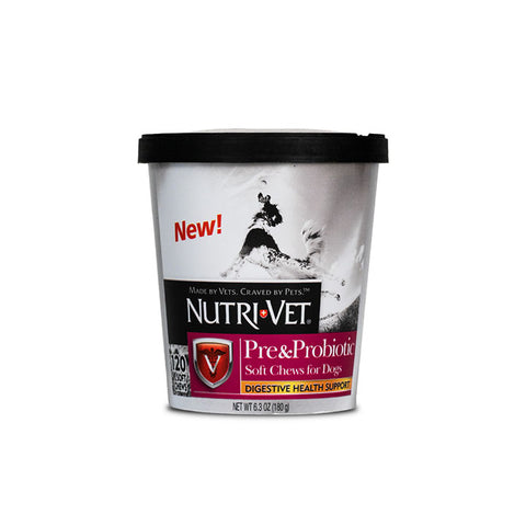 Nutri Vet - K9 Pre & Probiotic Soft Chews - 120 Count