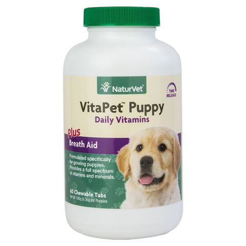 NaturVet-VitaPet Puppy -60 Chewable Tabs