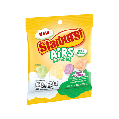 Candy - Starburst Airs Gummies Sour Tropical