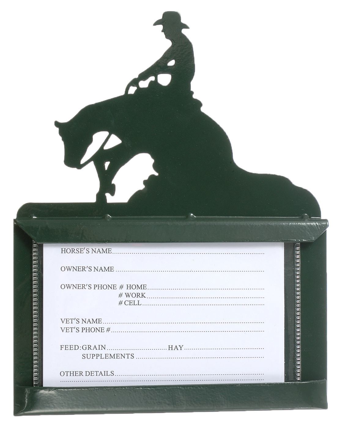 Horse Stall Card Holders
