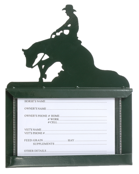 Horse Stall Card Holders