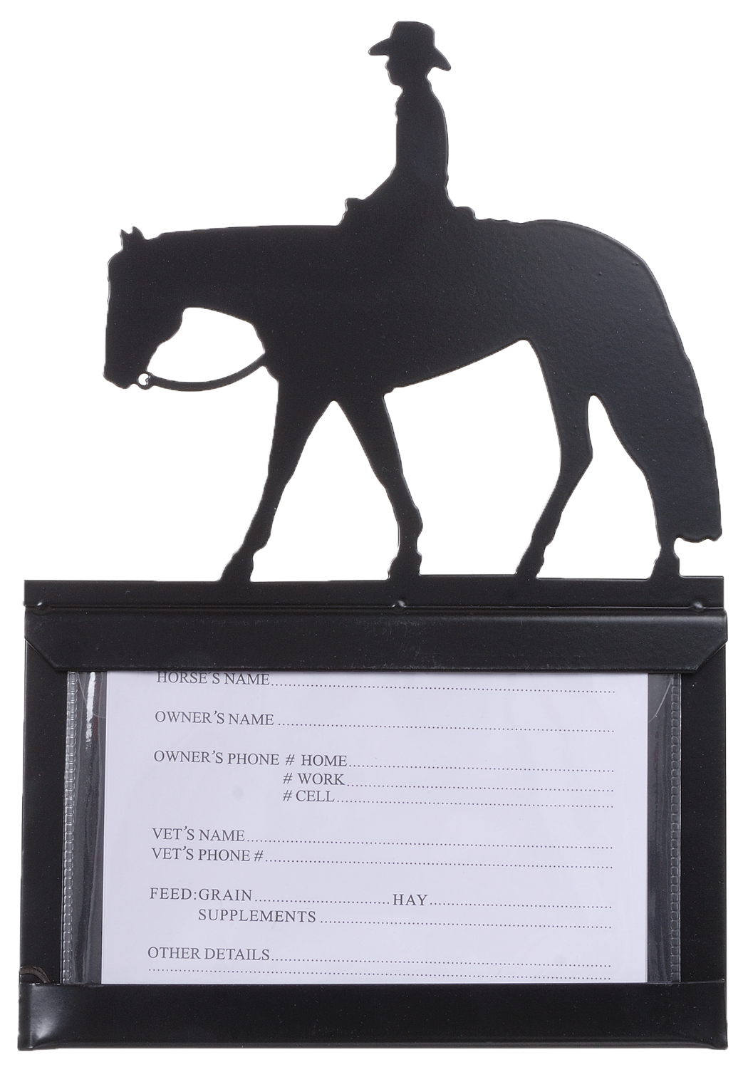 Horse Stall Card Holders