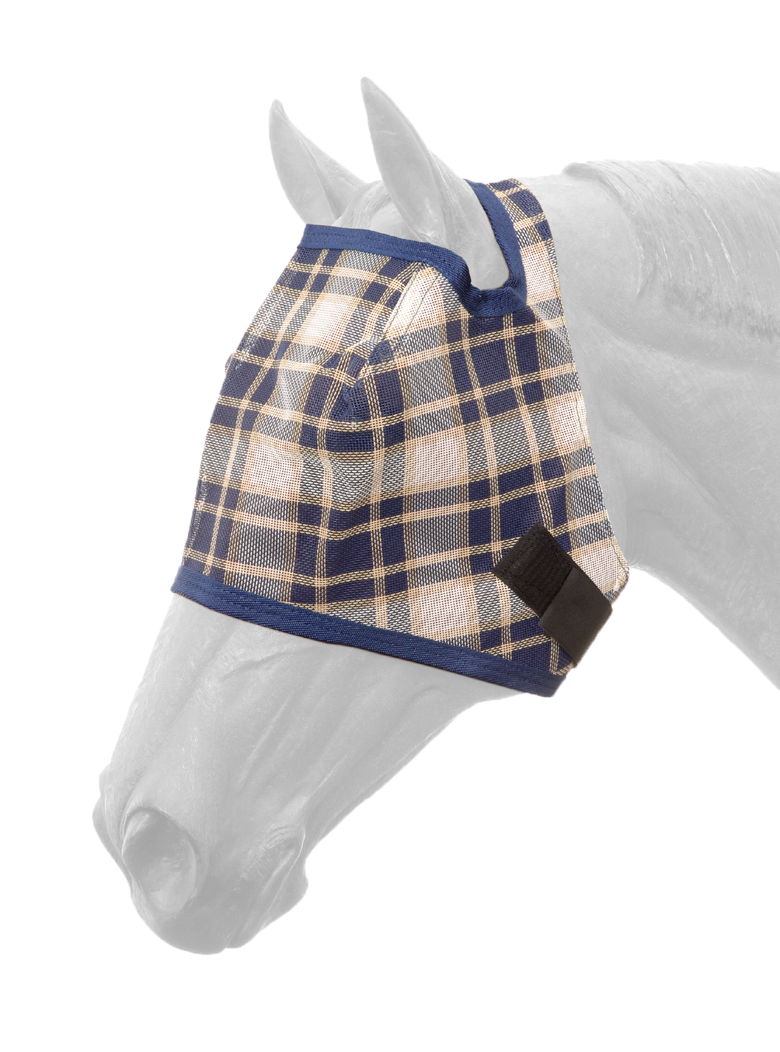 Tough1 - Plaid Mesh Horse Fly Mask