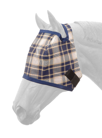 Tough1 - Plaid Mesh Horse Fly Mask