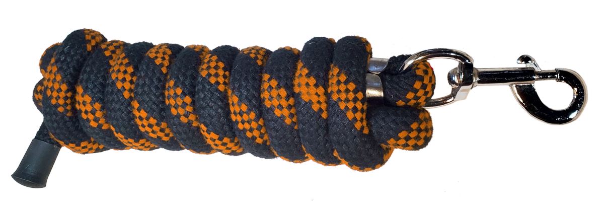 TN - Brushed Cotton Lead Rope w. Big Eye Bolt Snap - Assorted