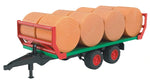 Toys - Bruder - Bale Transport Trailer w/ 8 Round Bales