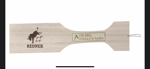 BBQ Paddle Scraper-Rednek