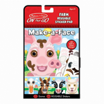 Toys - Melissa & Doug - On the Go - Make-A-Face Reusable Sticker Pad
