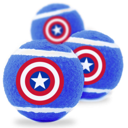 Dog Toy-Tennis Ball Marvel 3 pack
