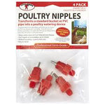 Poultry Nipples - 4 pack (Vertical)