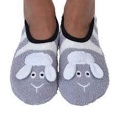 Snoozies - Womens Slippers - Mary Jane Socks