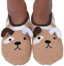 Snoozies - Womens Slippers - Mary Jane Socks