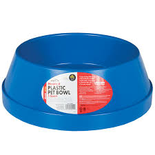 Plastic Heated Pet Bowl - Blue - 5 Quarts