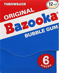 Gum - Bazooka Original - Throwback Mini Wallet Pack - 6 piece