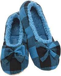 Snoozies - Women Slipper - Buffalo Plaid Ballerina