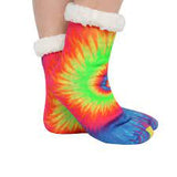 Snoozies - Women - Sherpa Lined Socks - Tie Dye