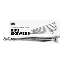 8 Piece BBQ Skewer Set