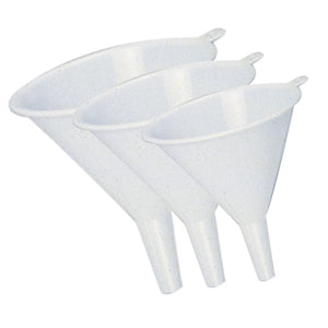 Plastic Funnels, Set of three