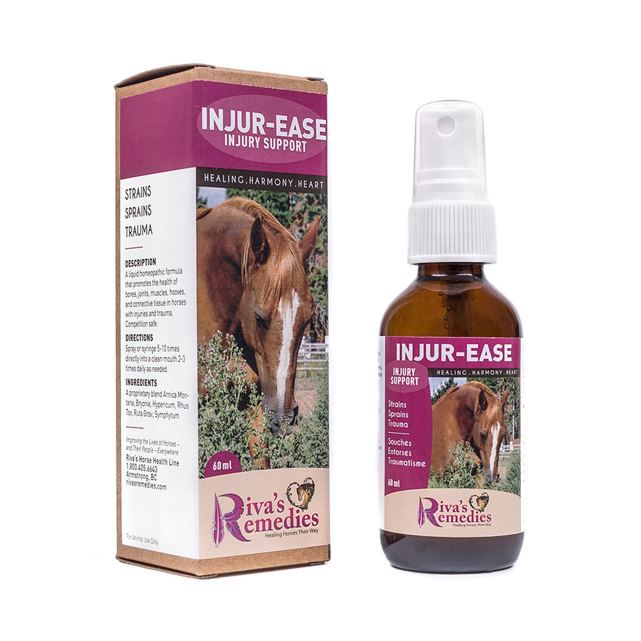Riva's Remedies - Trauma Drops (Injur-Ease) - HORSE - 60 ml