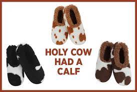 Snoozies - Women Slipper - Holy Cow had a Calf