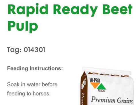 Hi-Pro - Rapid Ready Beet Pulp - 20kg