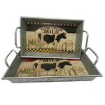 Giftware- Rectangle Cow Trays