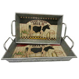 Giftware- Rectangle Cow Trays