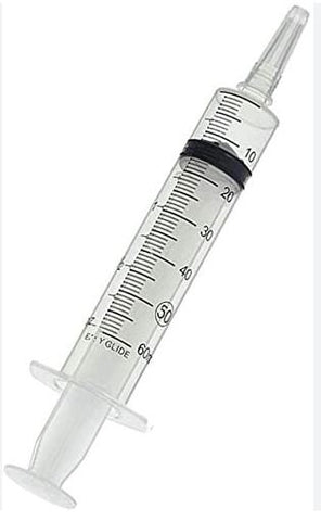 Omega Alpha - Syringe w/ catheter tip - 60cc