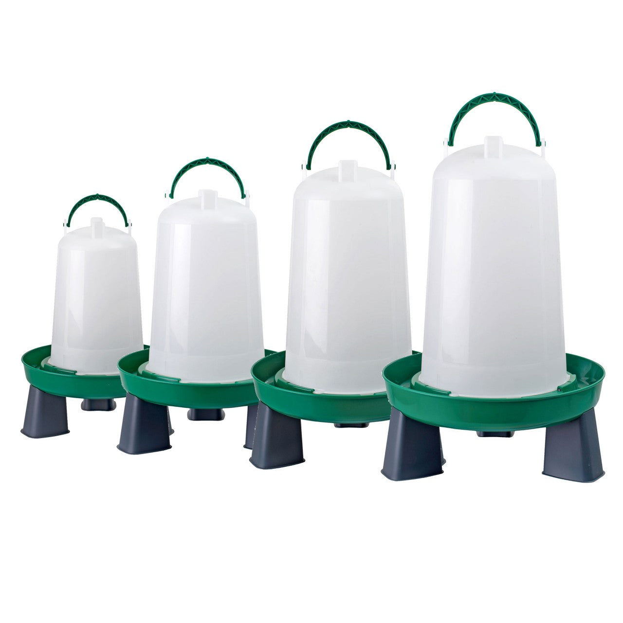 Poultry Drinker Green with Legs