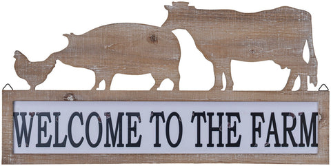 Giftware - Welcome To The Farm Sign